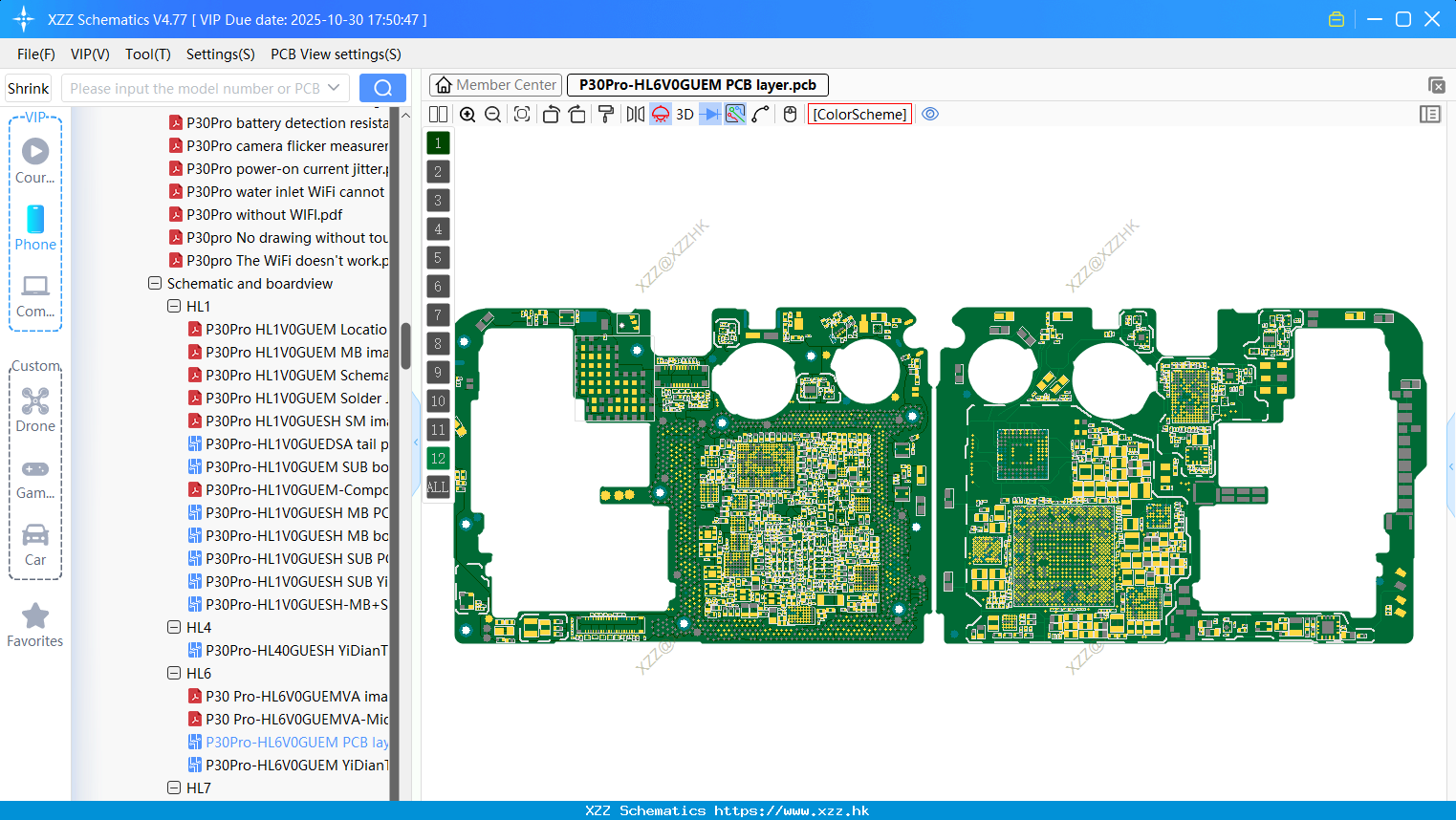 Huawei P30Pro-HL6V0GUEM PCB Layer
